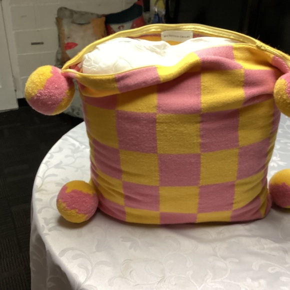 McKenzie child pillows, rear, black, print, yellow, and pink retired - Picture 11 of 11